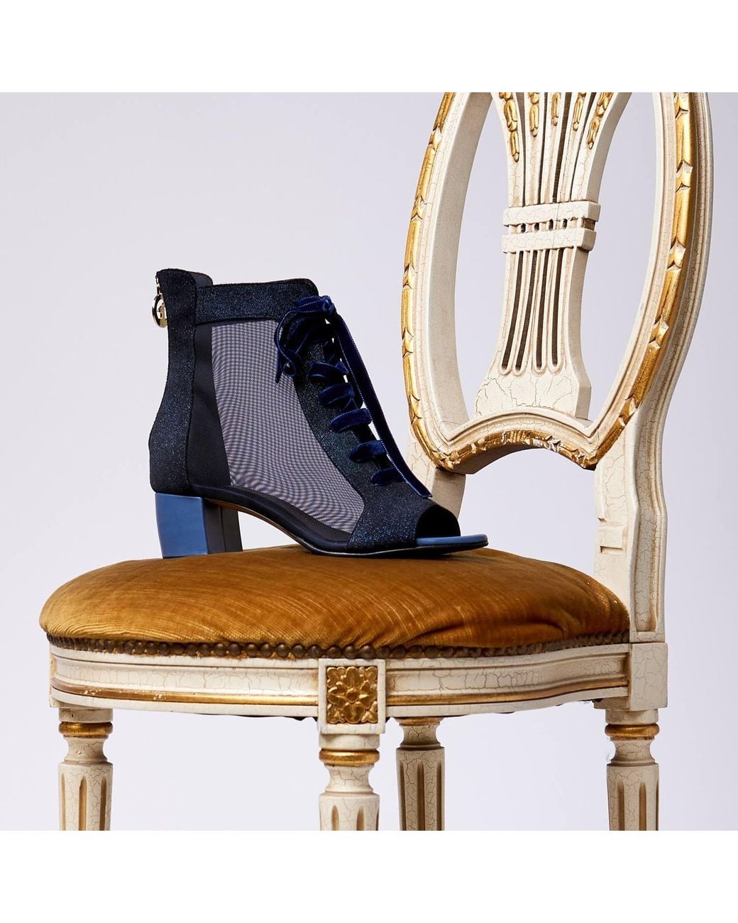 Moon D'elle Blue Vespro Velato Boots