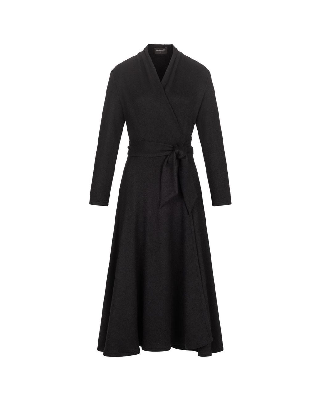 Marianna Déri Black Knitted Wrap Dress