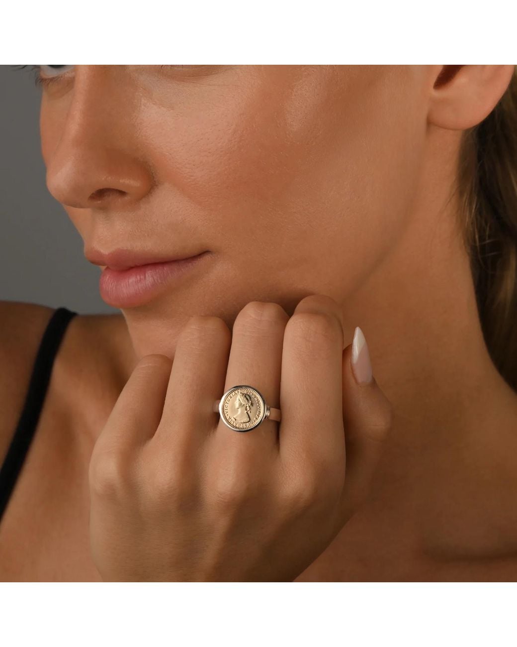 Von Treskow Metallic Mini Coin Ring