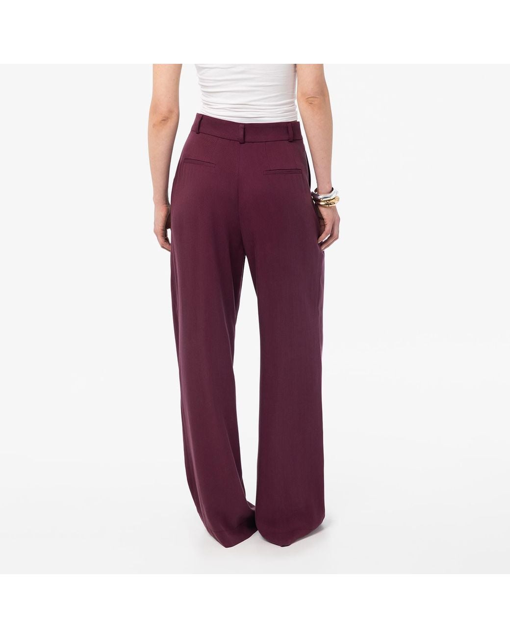 Mandragora Purple Naia Trousers Burgundy