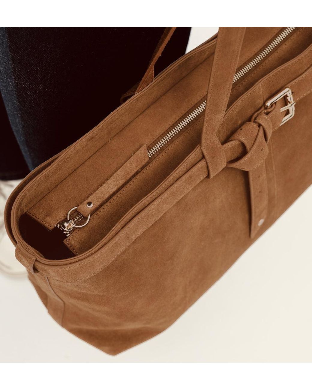 Apatchy London Brown The Esme Tan Suede Bag