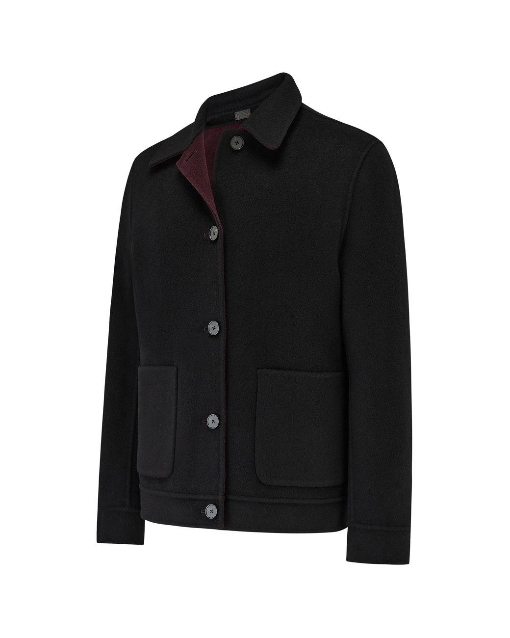Guards London Purple Irish Reversible Wool Blend Jacket for men