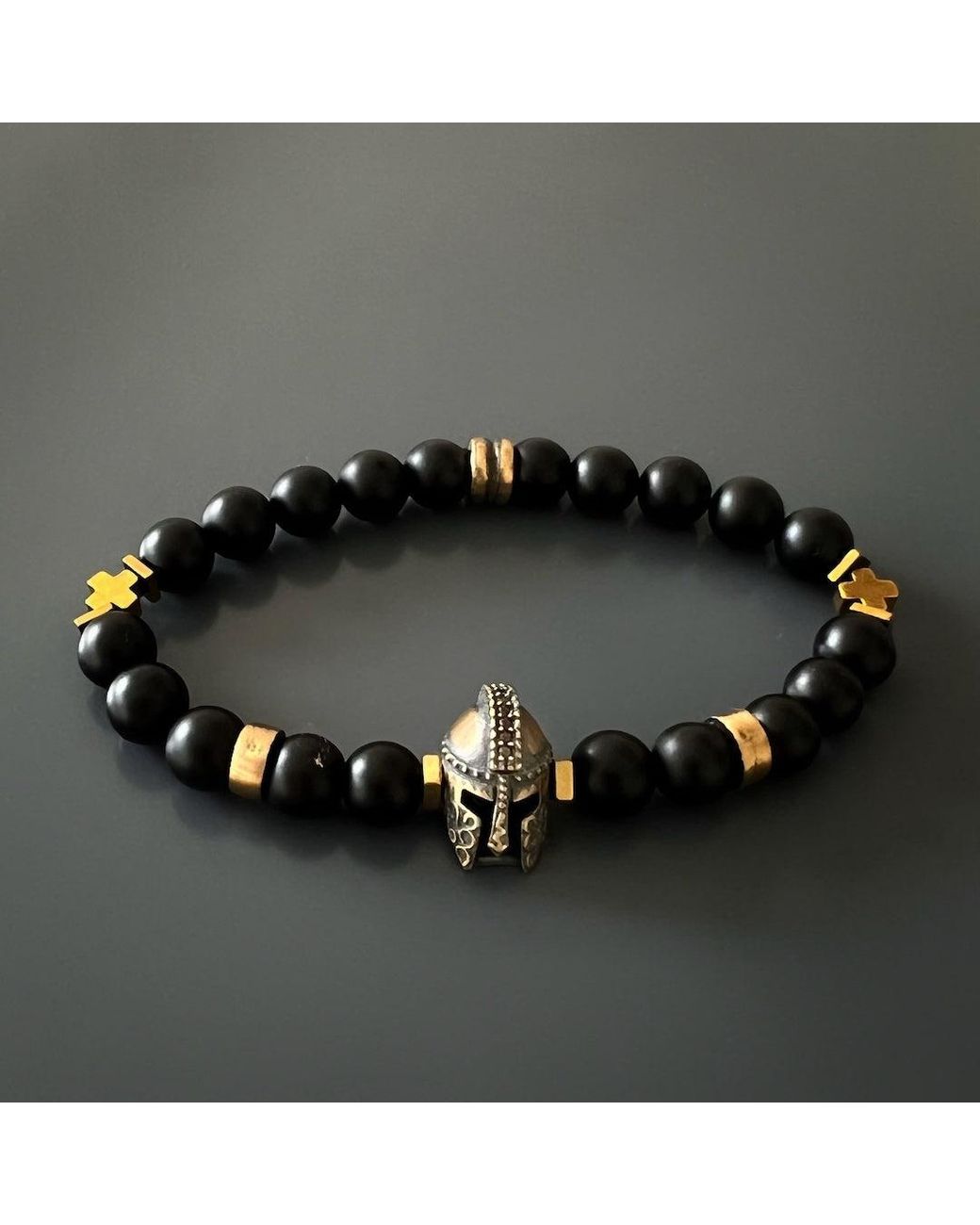 Ebru Jewelry Black Vibe Gladiator Bracelet for men