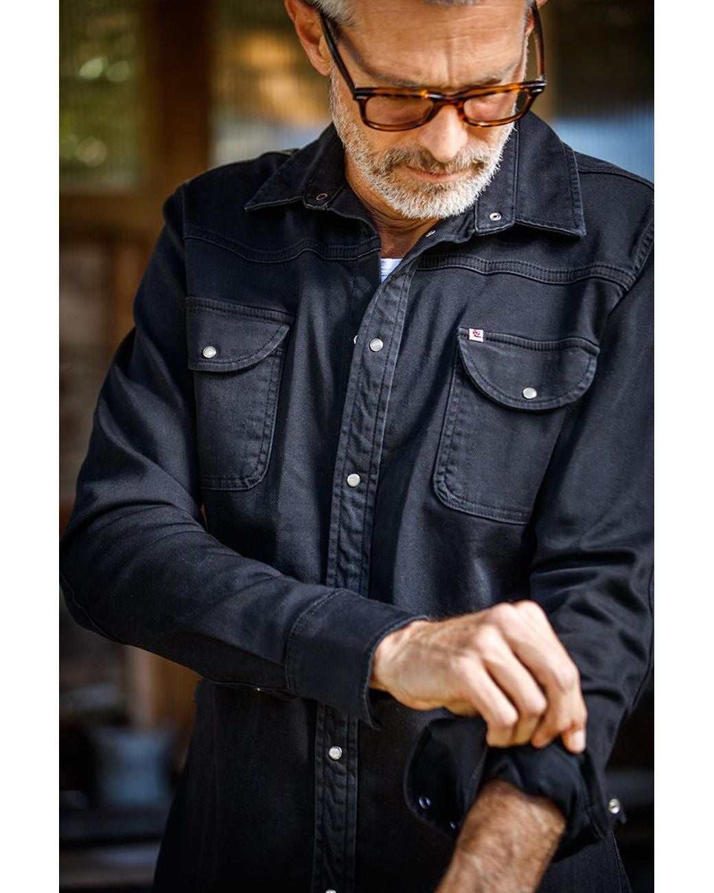 &SONS Trading Co Black Sunday Shirt for men