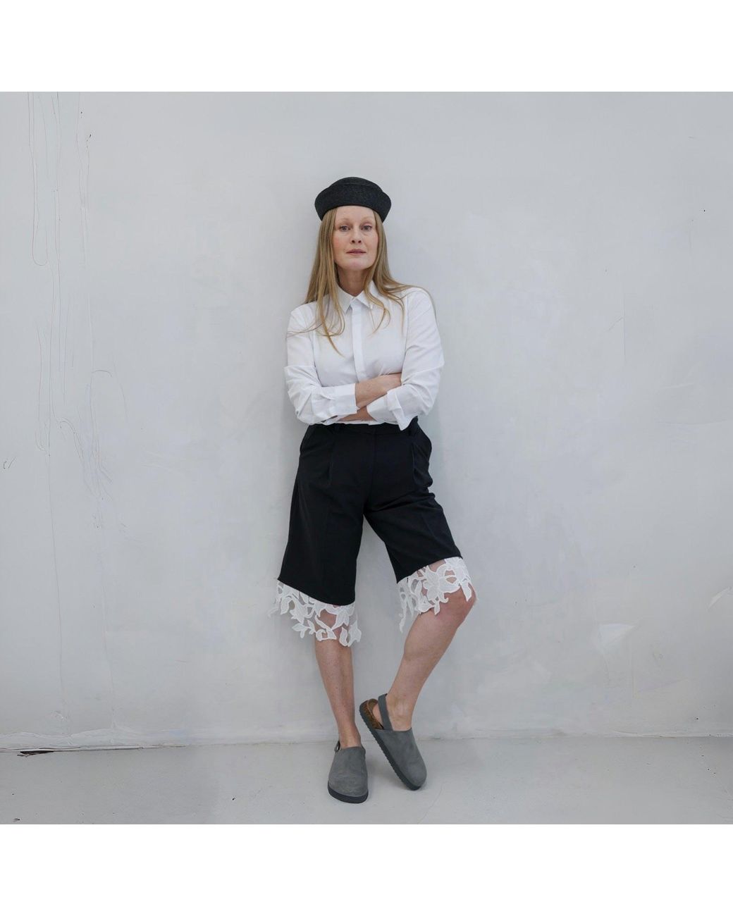 London Atelier Byproduct Blue Straw Pillbox Hat