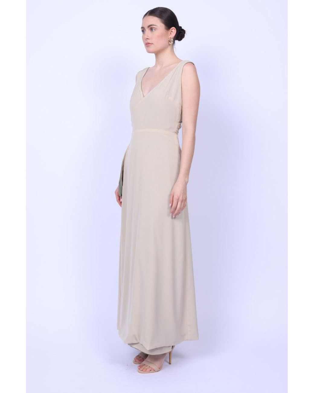 Mary Dickow Green Neutrals Malaika Dress