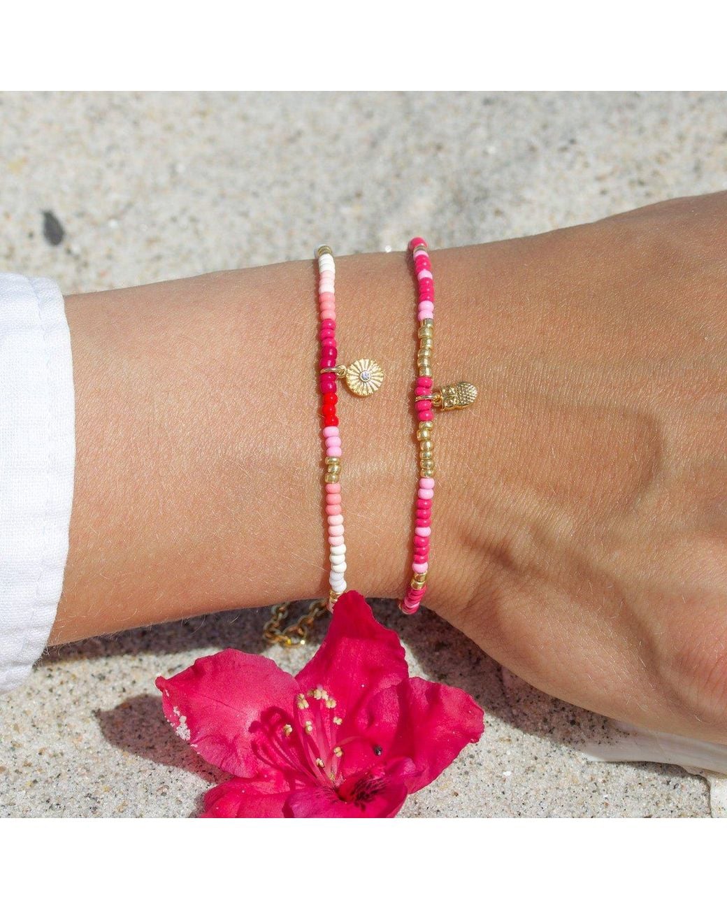 With Love Darling Metallic Wisdom Beaded Bracelet