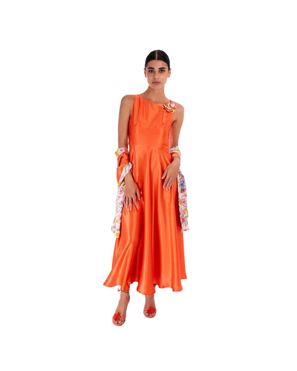 Sofia Tsereteli Red The Rarefied Gown With Scarf