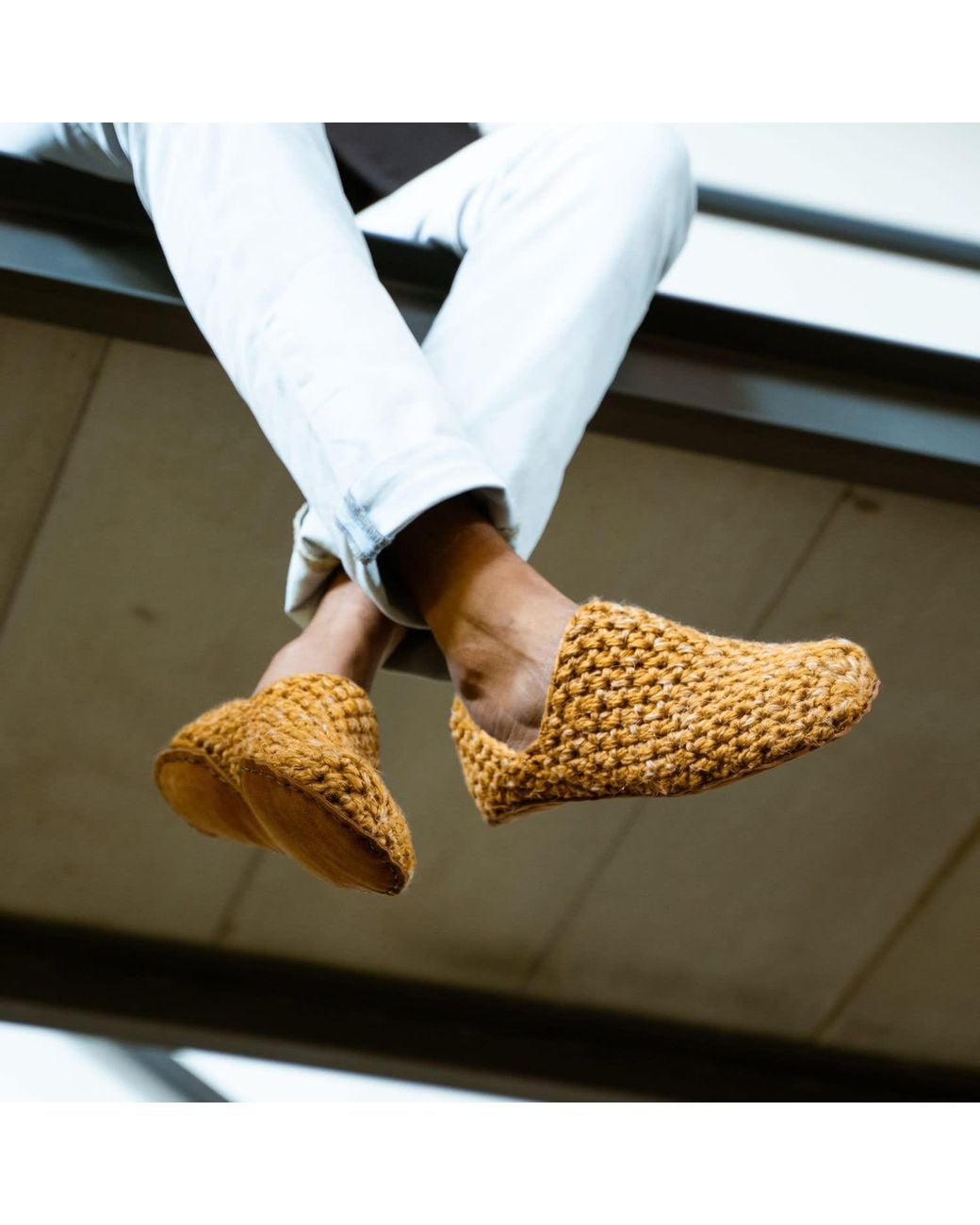 Kingdom of Wow Brown Barefoot Bamboo Wool Slipper