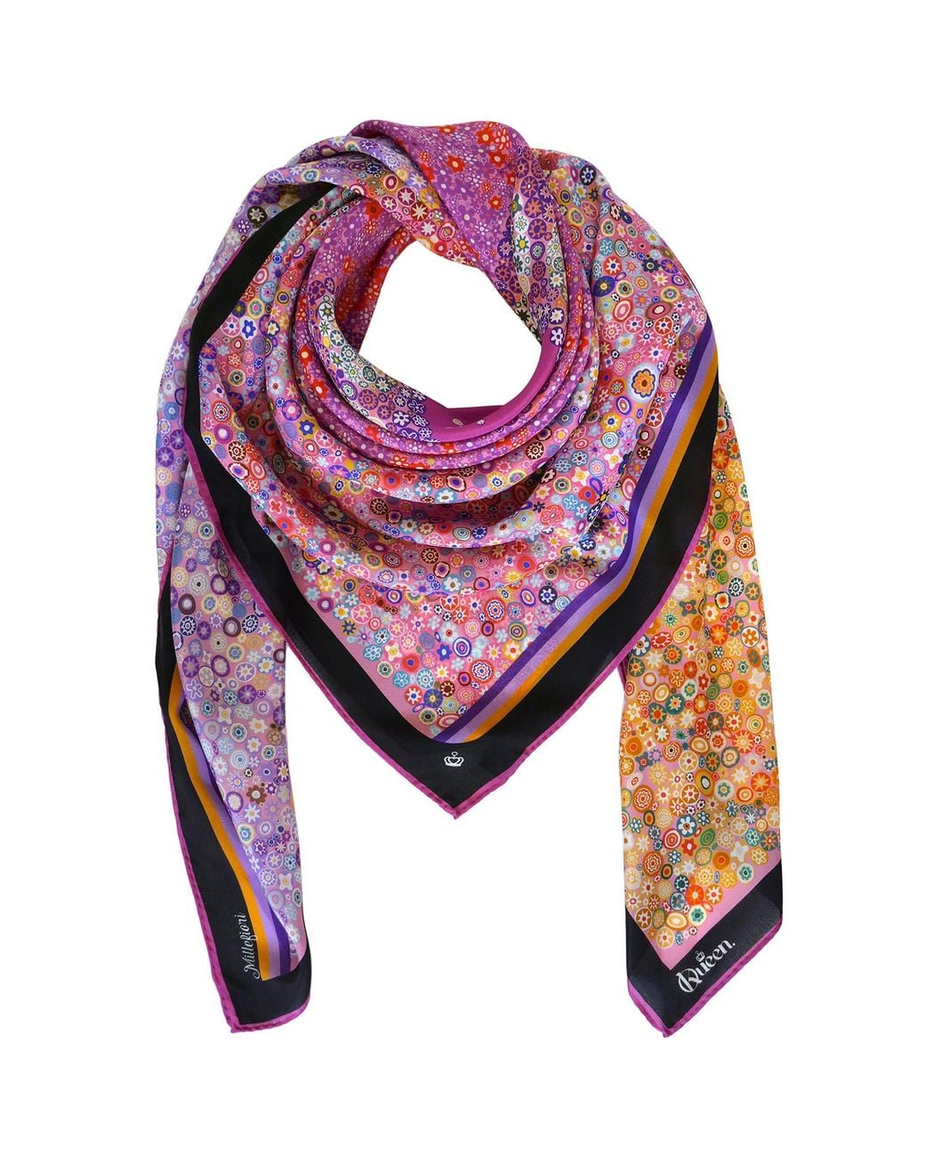 Kueen Purple Silk Scarf