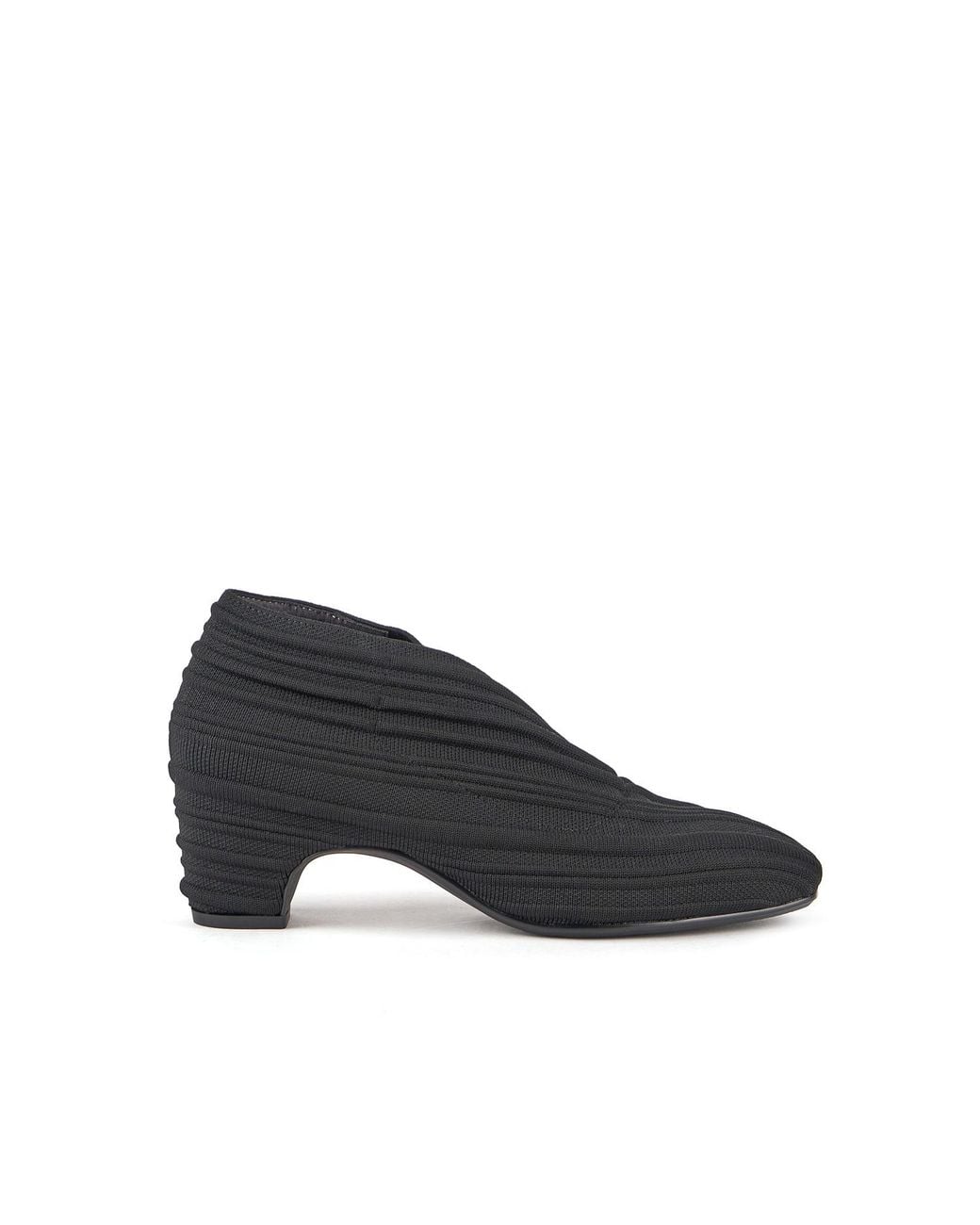 United Nude Blue Woven Elastic Ankle Bootie With Angular Toe