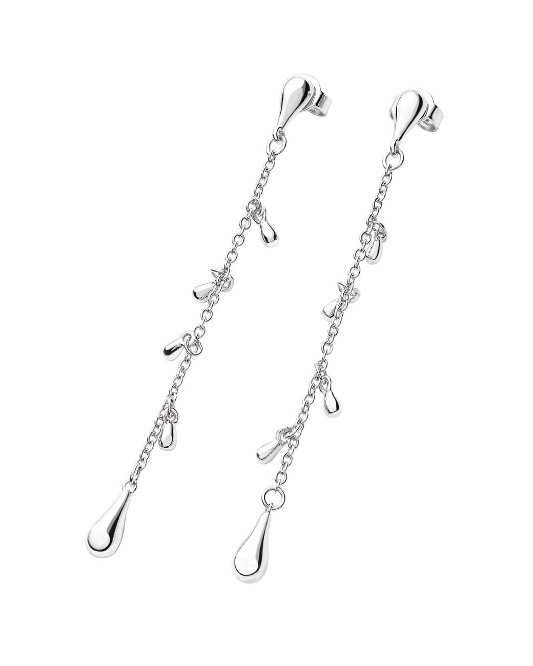 Lucy Quartermaine Metallic Cluster Drop Earrings