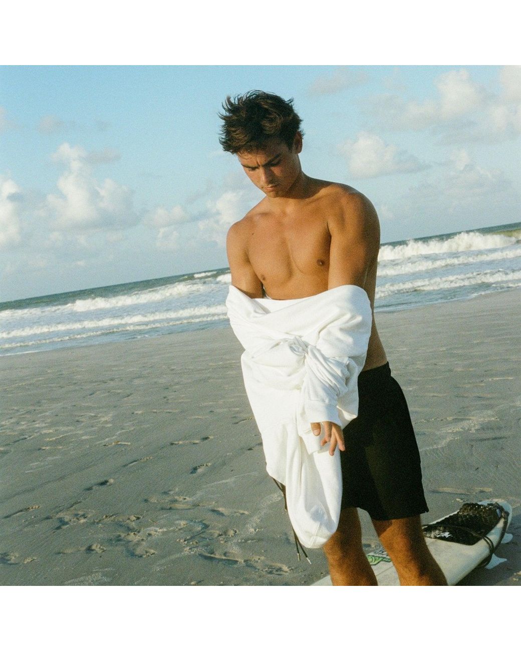 Comune White Luka Hoodie for men