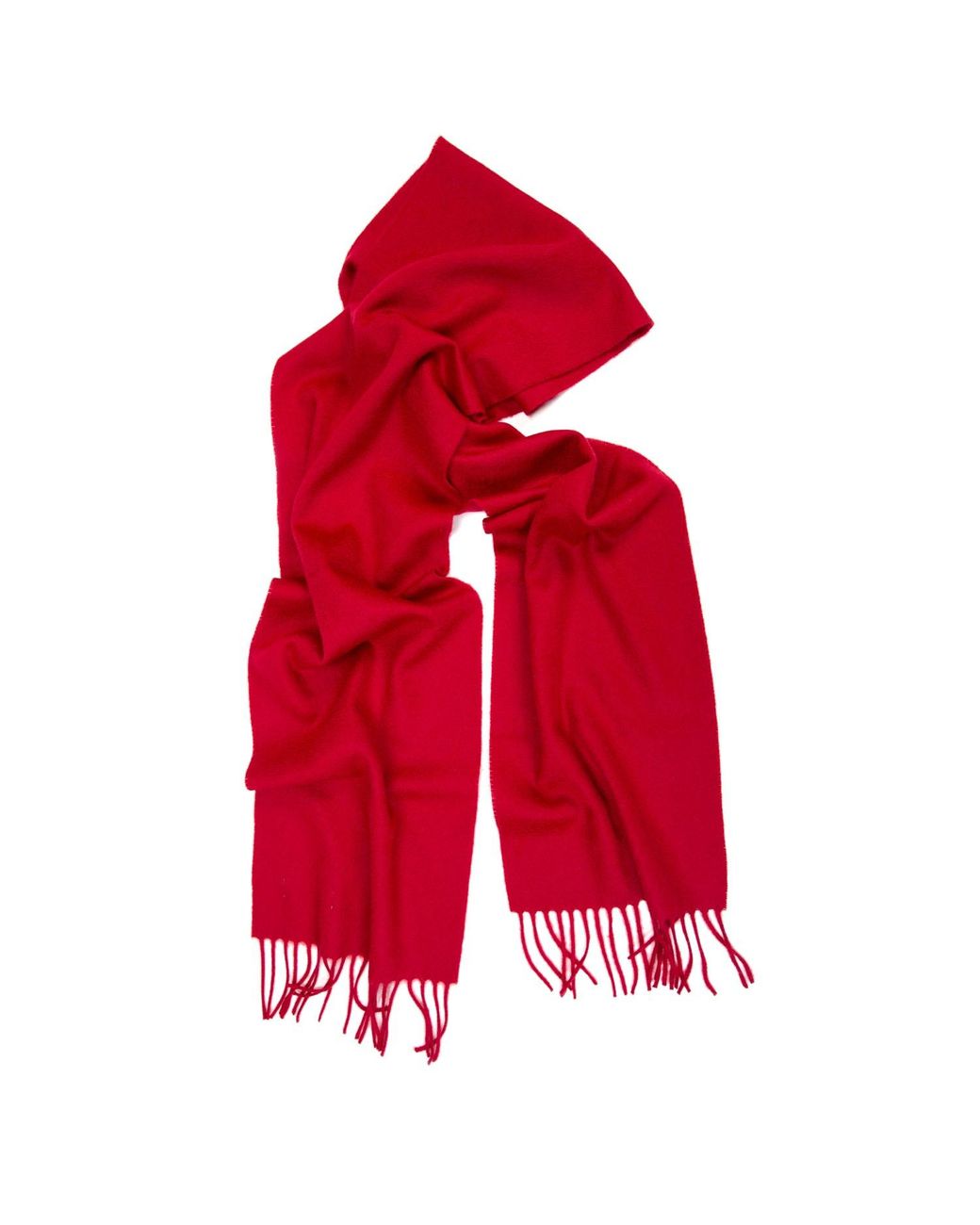 Kinalba Red Oban Old Cashmere Scarf