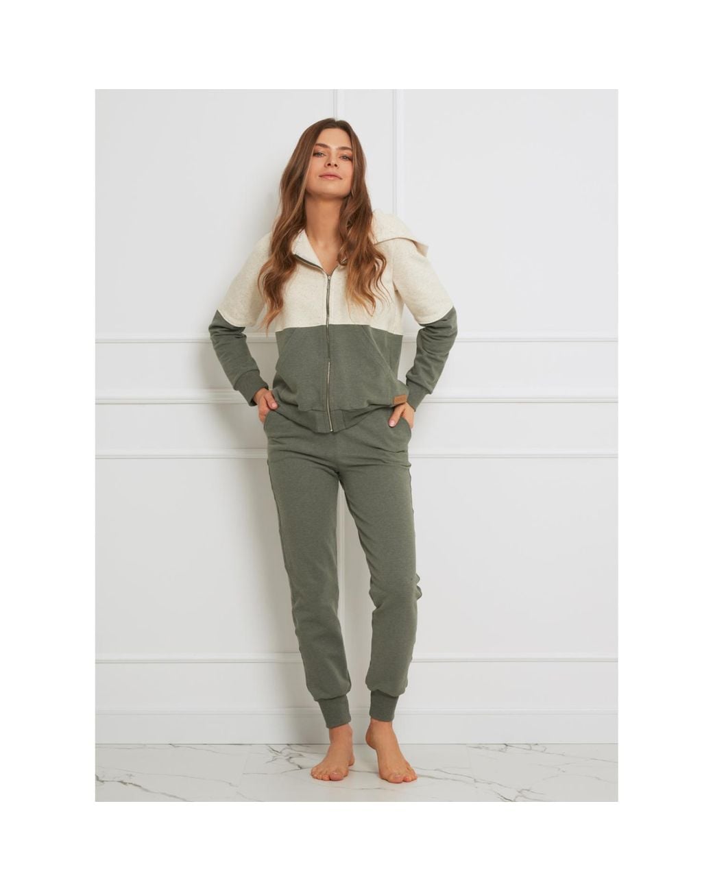 Oh!Zuza Green Lounge Pant Tracksuit Bottom