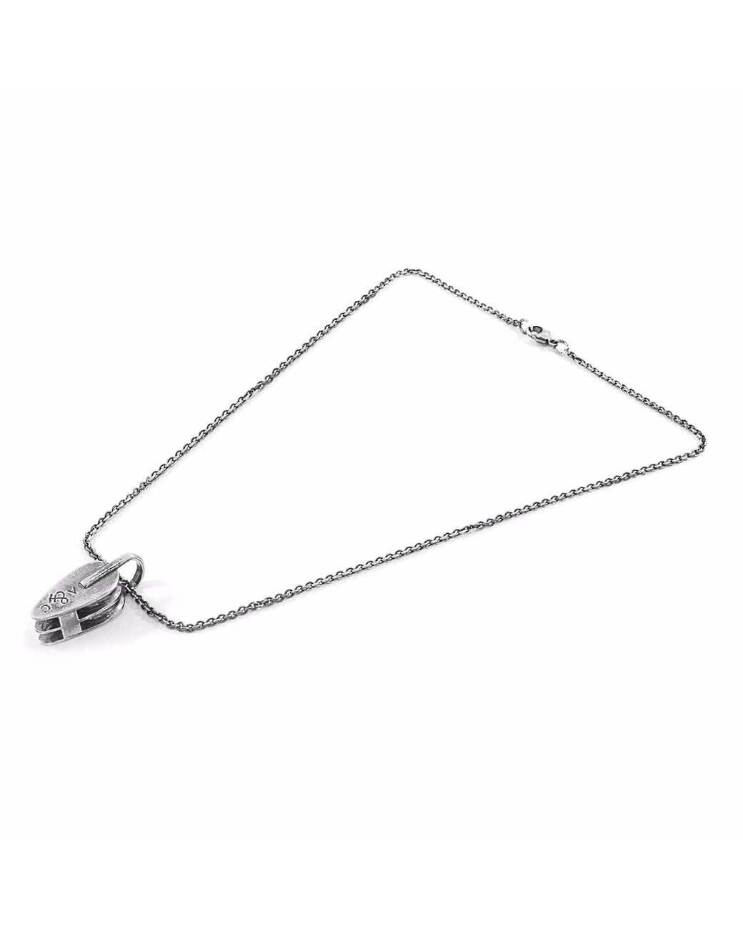 Anchor and Crew Metallic Tyne Pulley Necklace Pendant for men