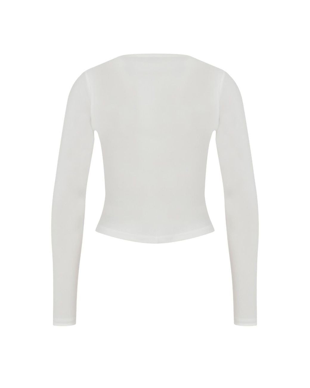 Maan Istanbul White V-Neck Knot Detail Blouse