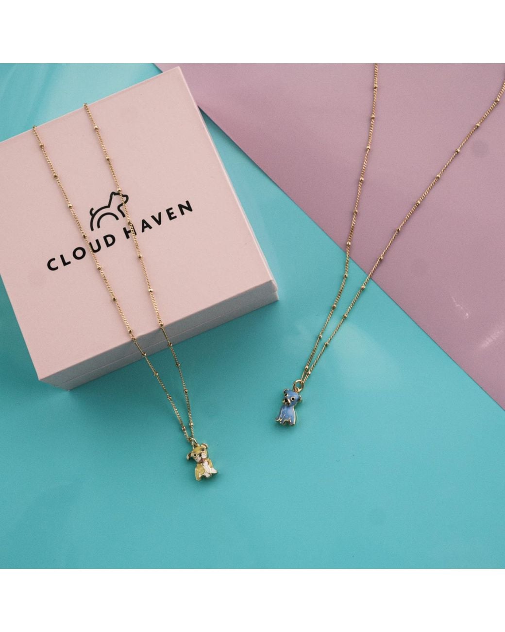 Cloud Haven Metallic Mini Bulldog Sweetie Pendant