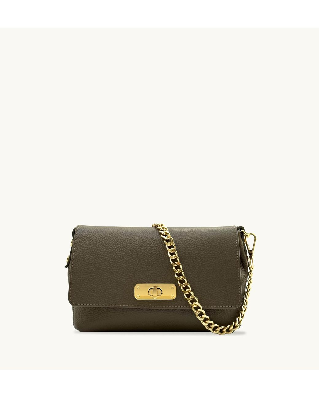 Apatchy London Brown The Maisie Midi Mink Leather Bag