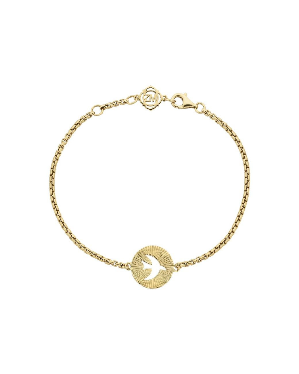 Zoe & Morgan Metallic Moonbird Bracelet