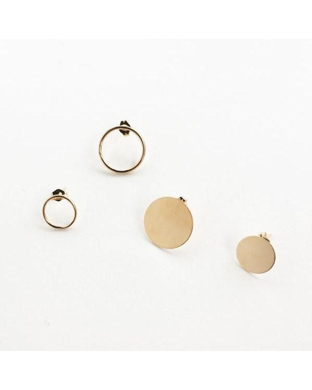 Maya Brenner Metallic Solid Eclipse Earring