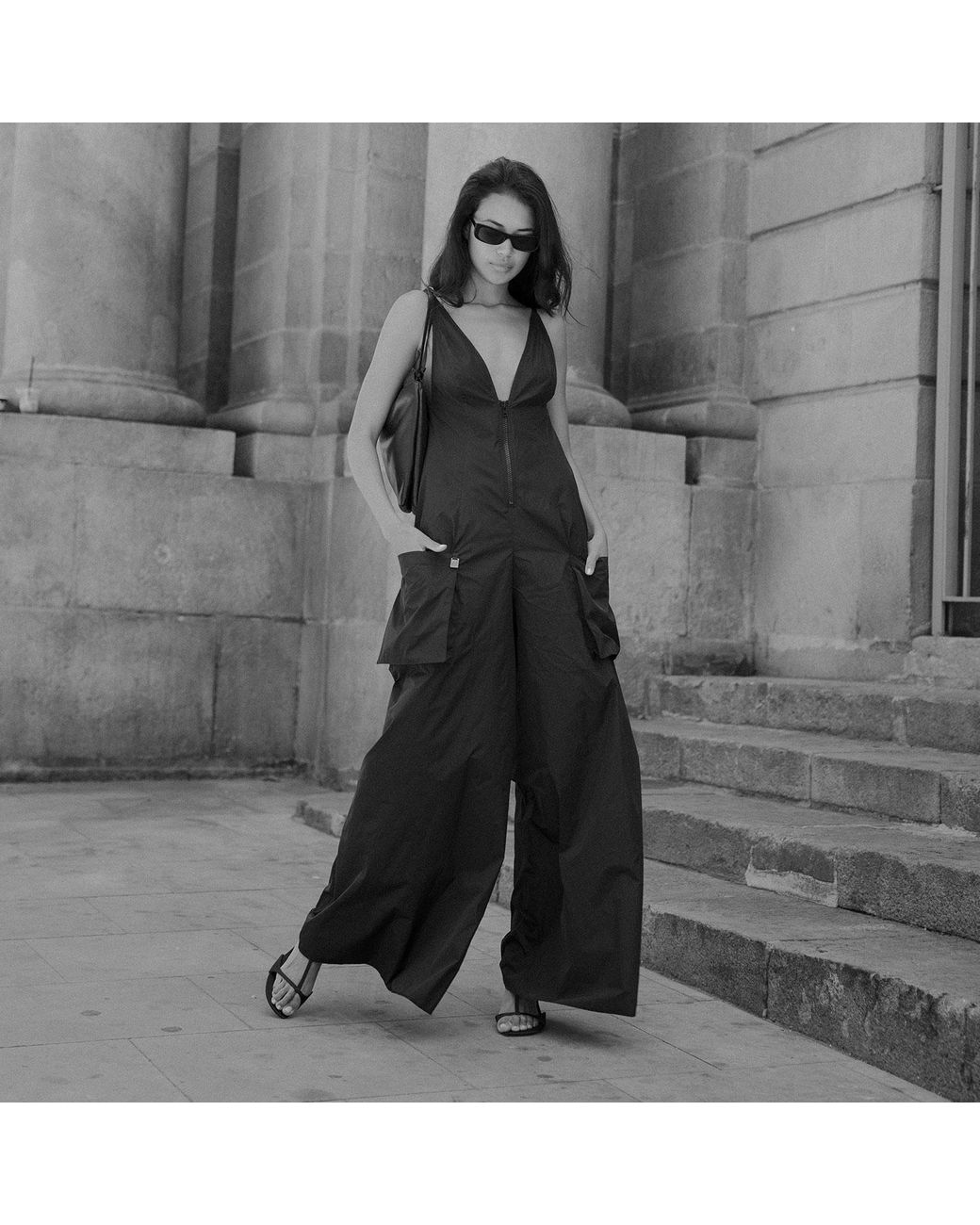 Audrey Vallens Black Urban Jumpsuit