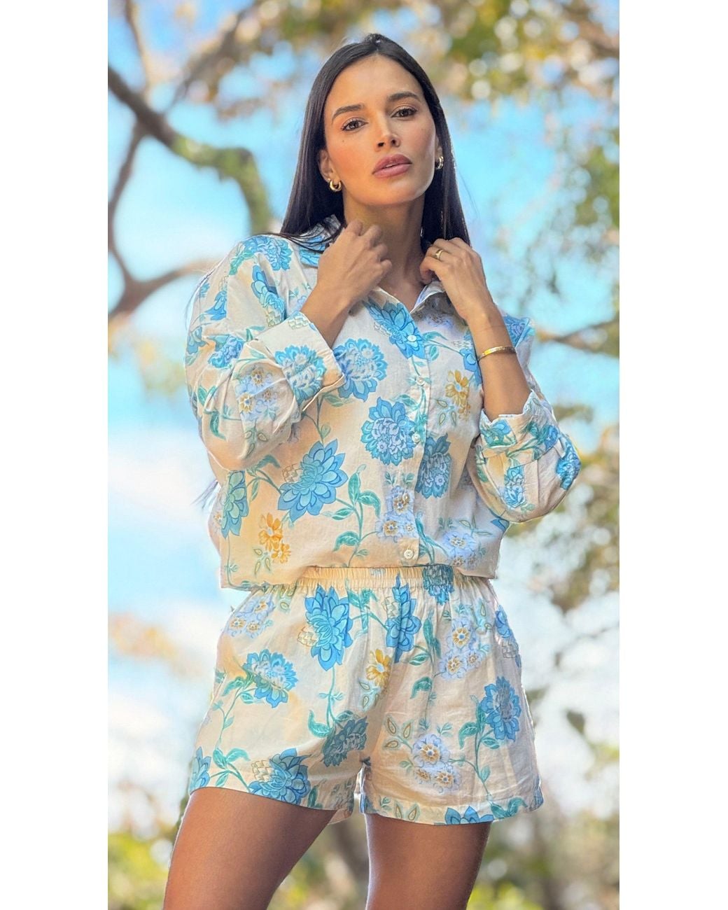 Bindu Blue Robi Blouse