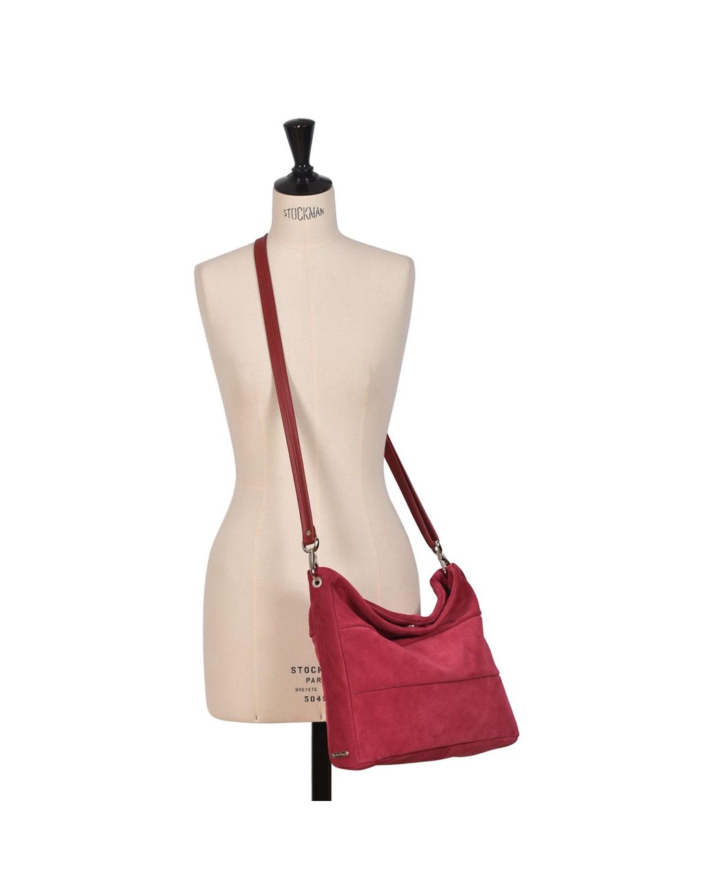 Owen Barry Red Suede Crossbody Bag Passion Marizion