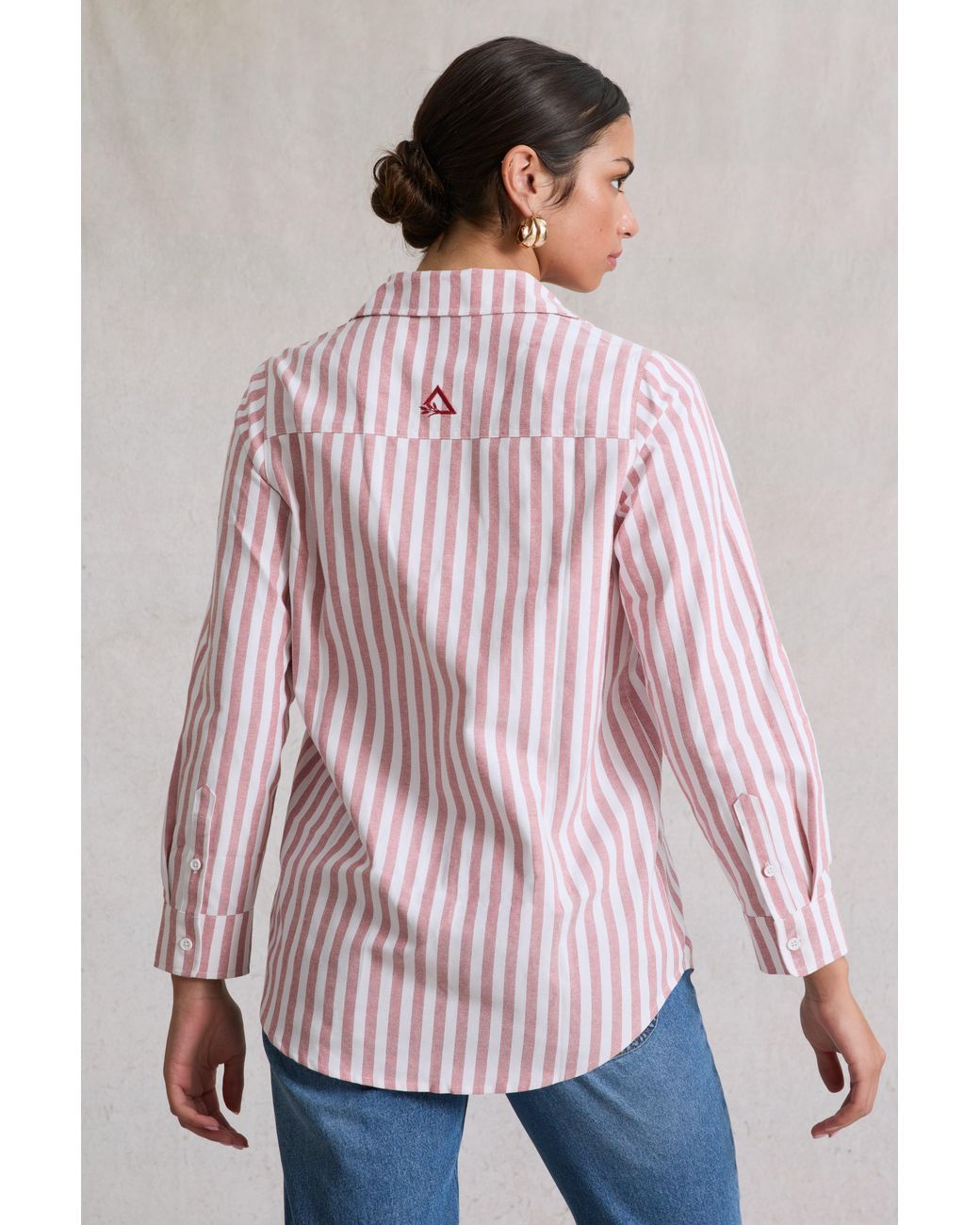 Hay Life Pink Yapp Stripe Shirt Cherry