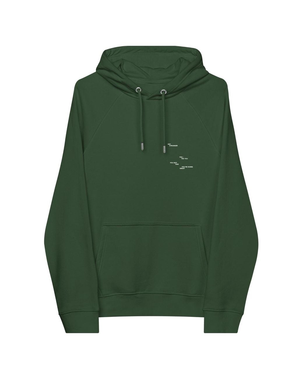 Anchor and Crew Green Bottle Seven You Are Enough X Mental Health Editions Organic Cotton Hoodie