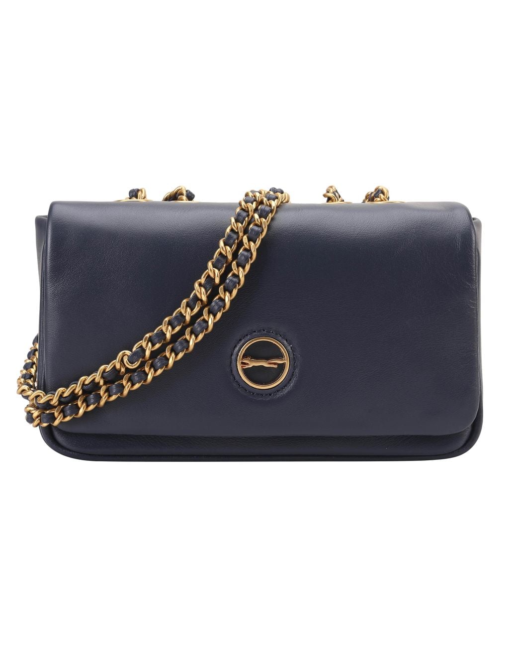 Paul Costelloe Blue Moxie Leather Crossbody Bag