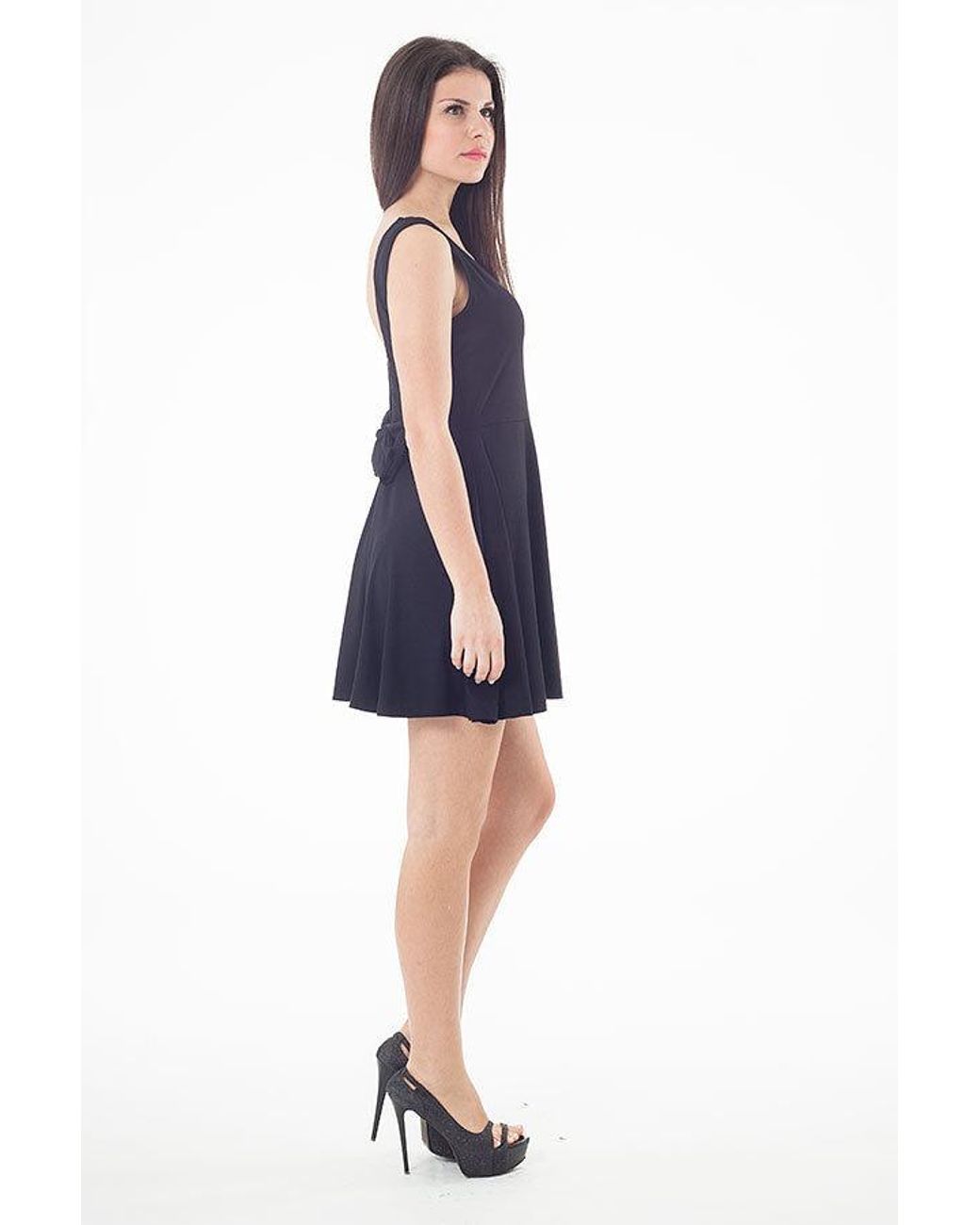 Conquista Black Bow Detail Skater Dress 2Young
