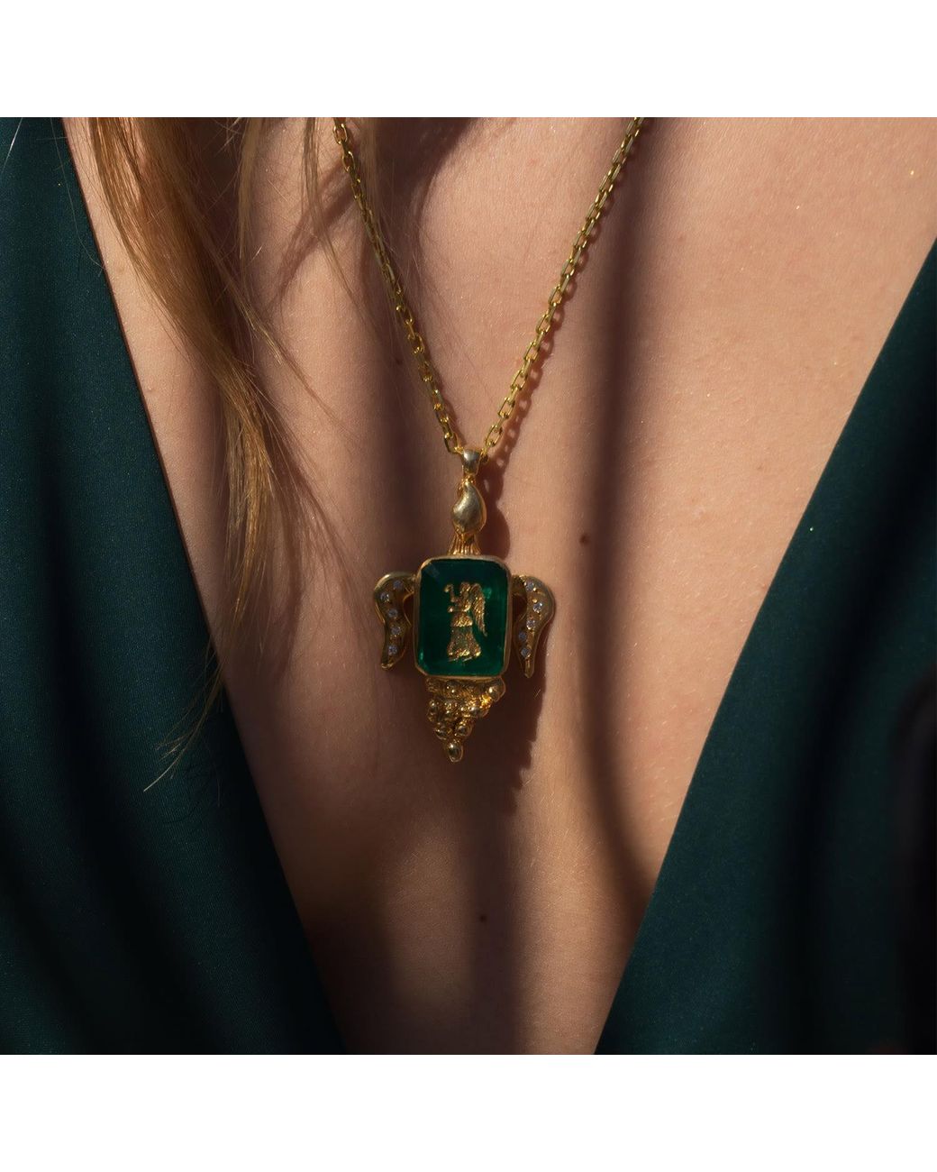 Ece London Metallic The Victoria Medallion Necklace