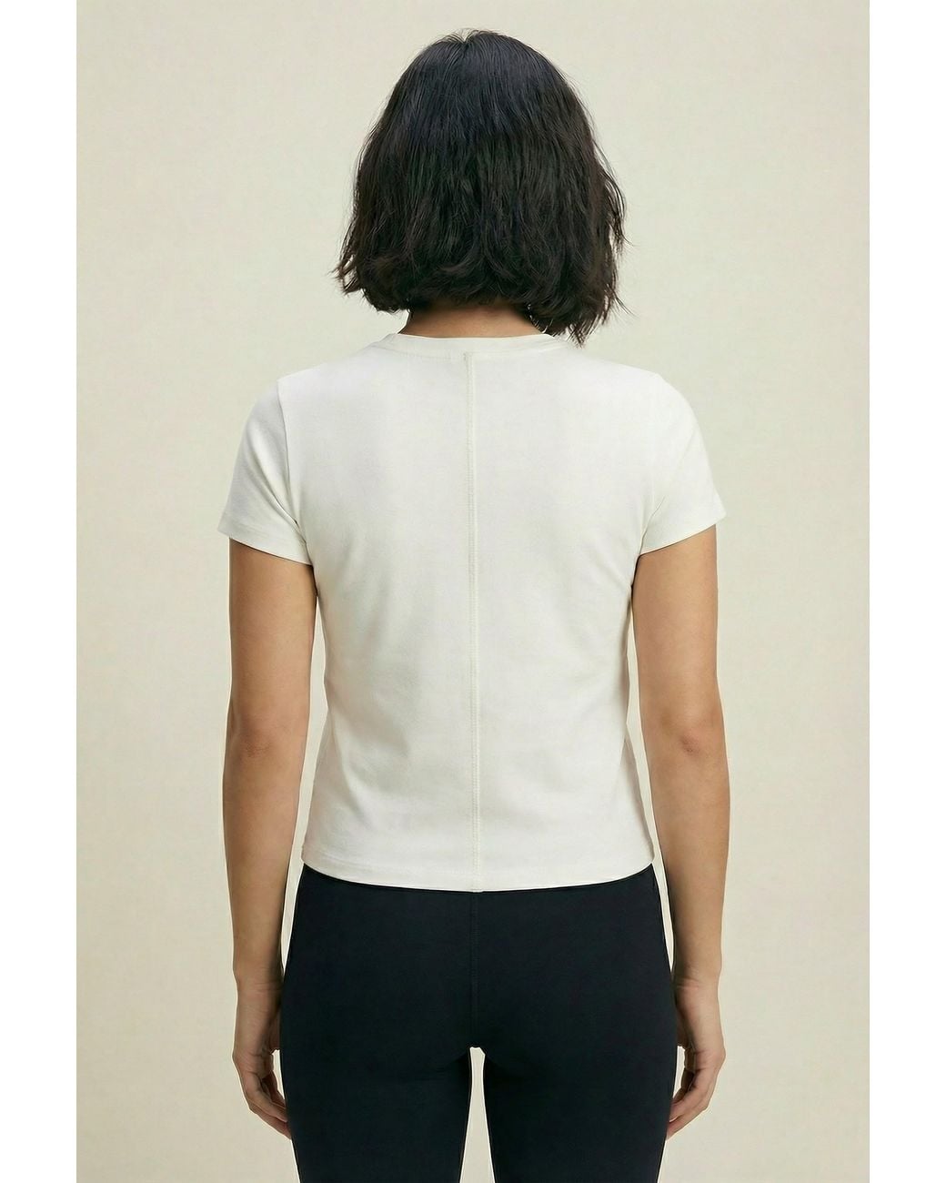 ROAV White Short Sleeved Fitted Round Neck T-Shirt