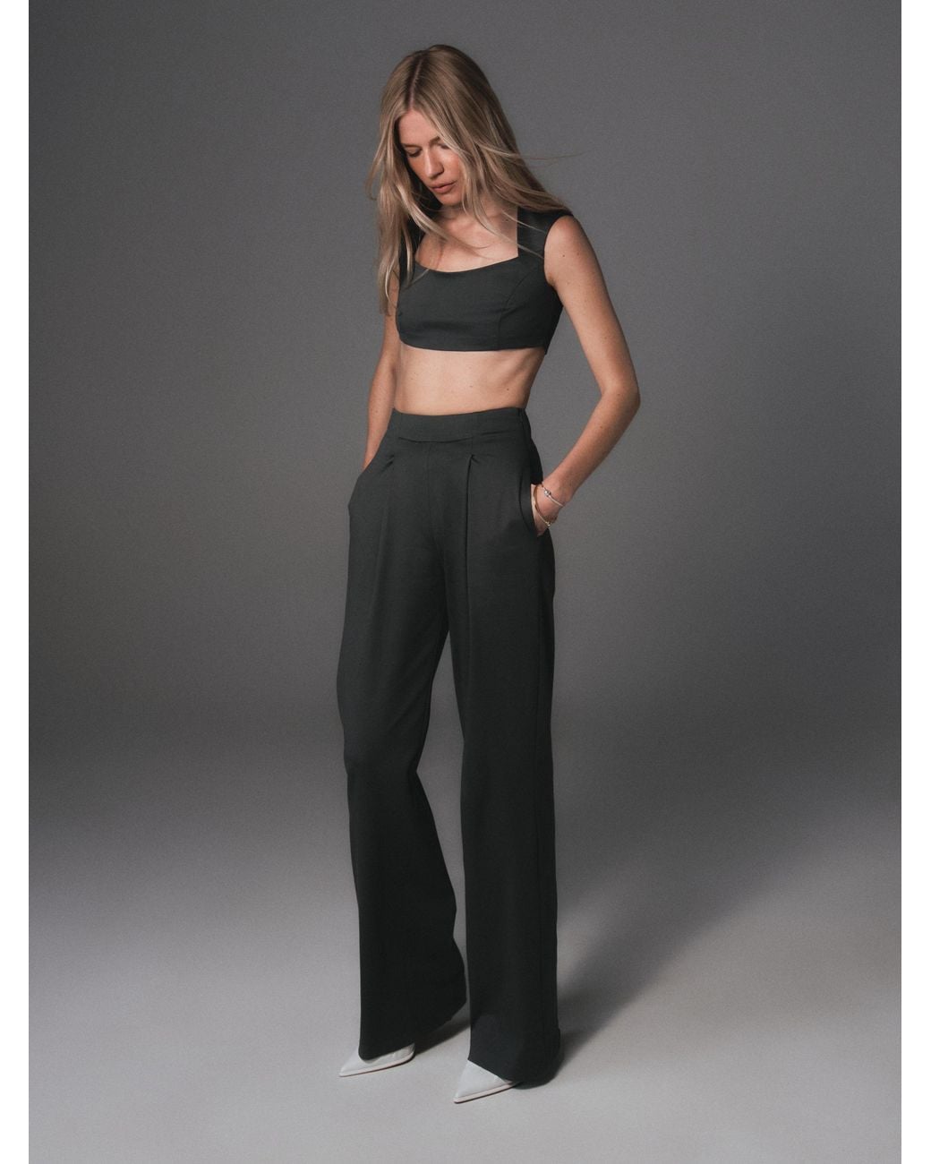 HER CIPHER Gray Soho Pants