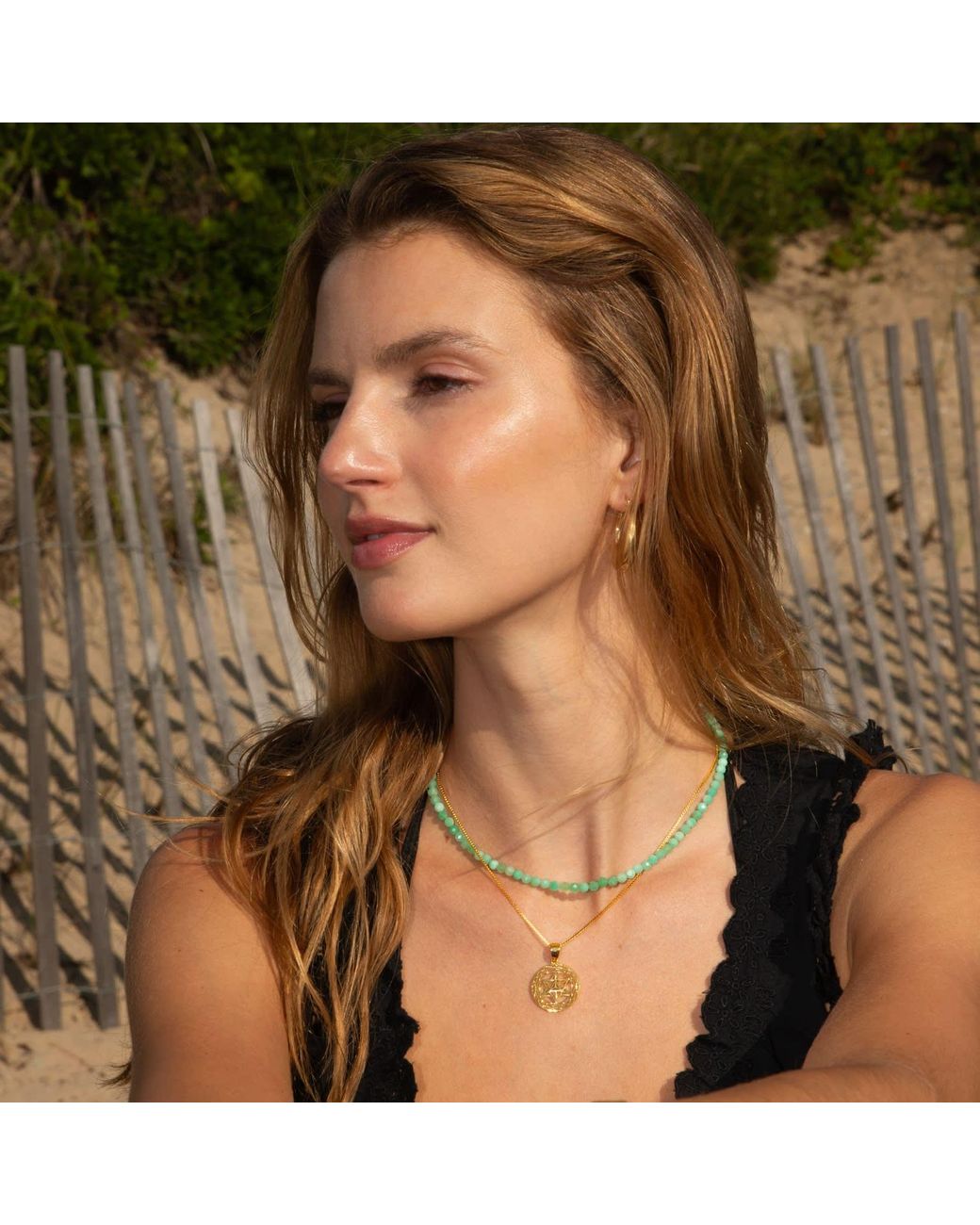 Seven Saints Metallic Merkaba Star Light Body Activation Necklace