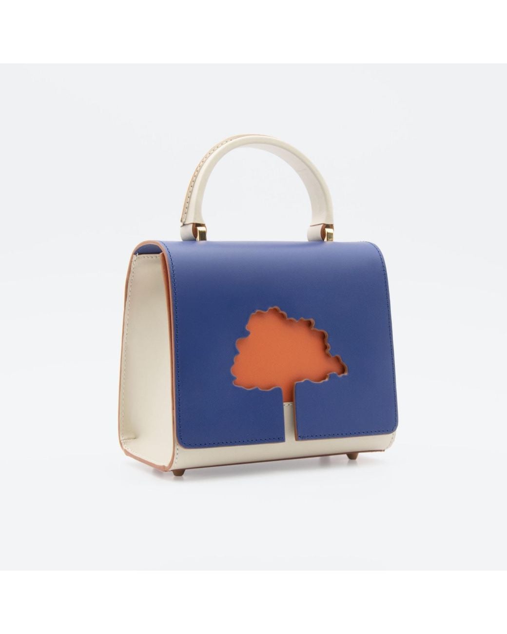 Absurde Blue One Way & Small Leather Shoulder Bag