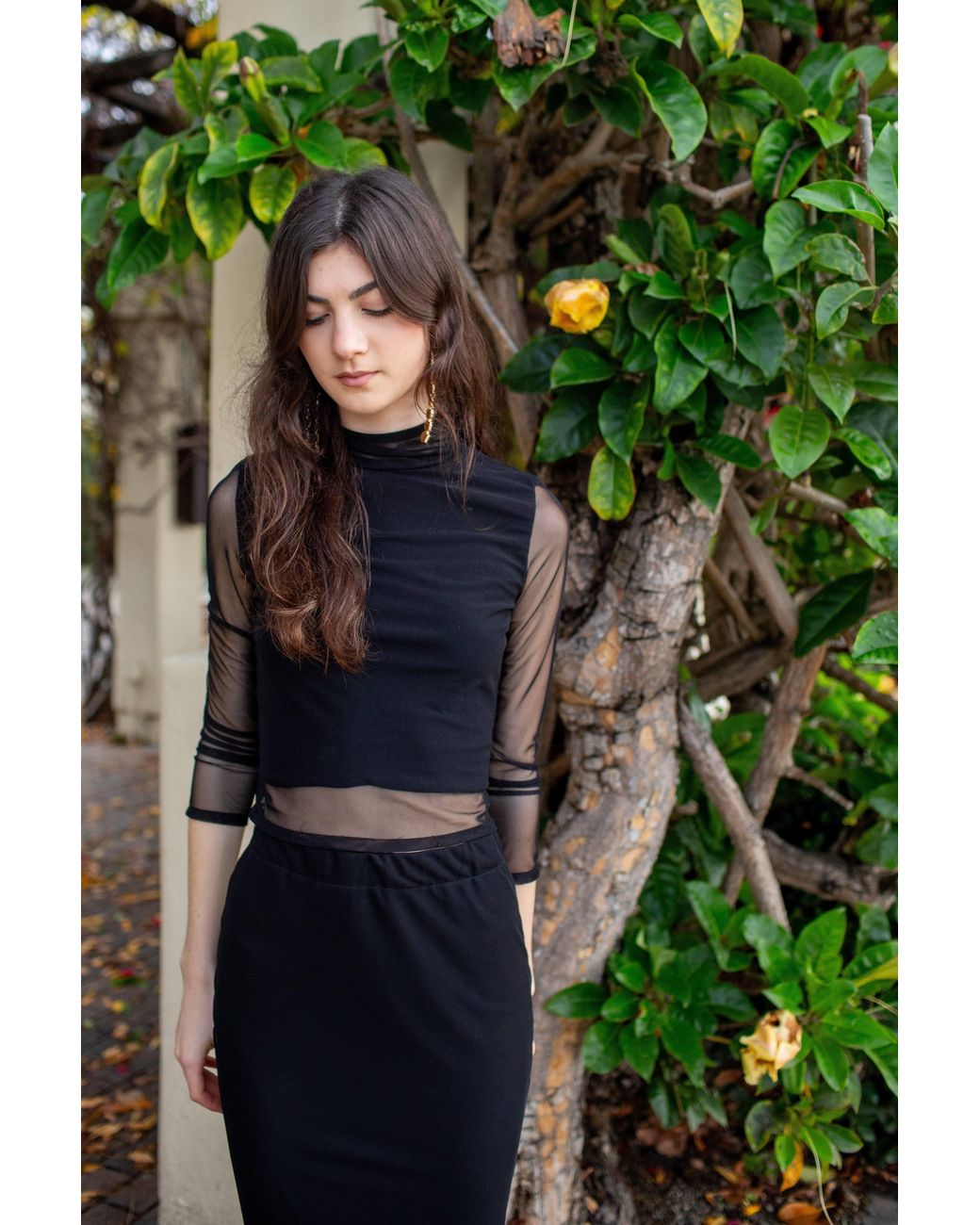 Jennafer Grace Black Lucy Long Sleeve Top