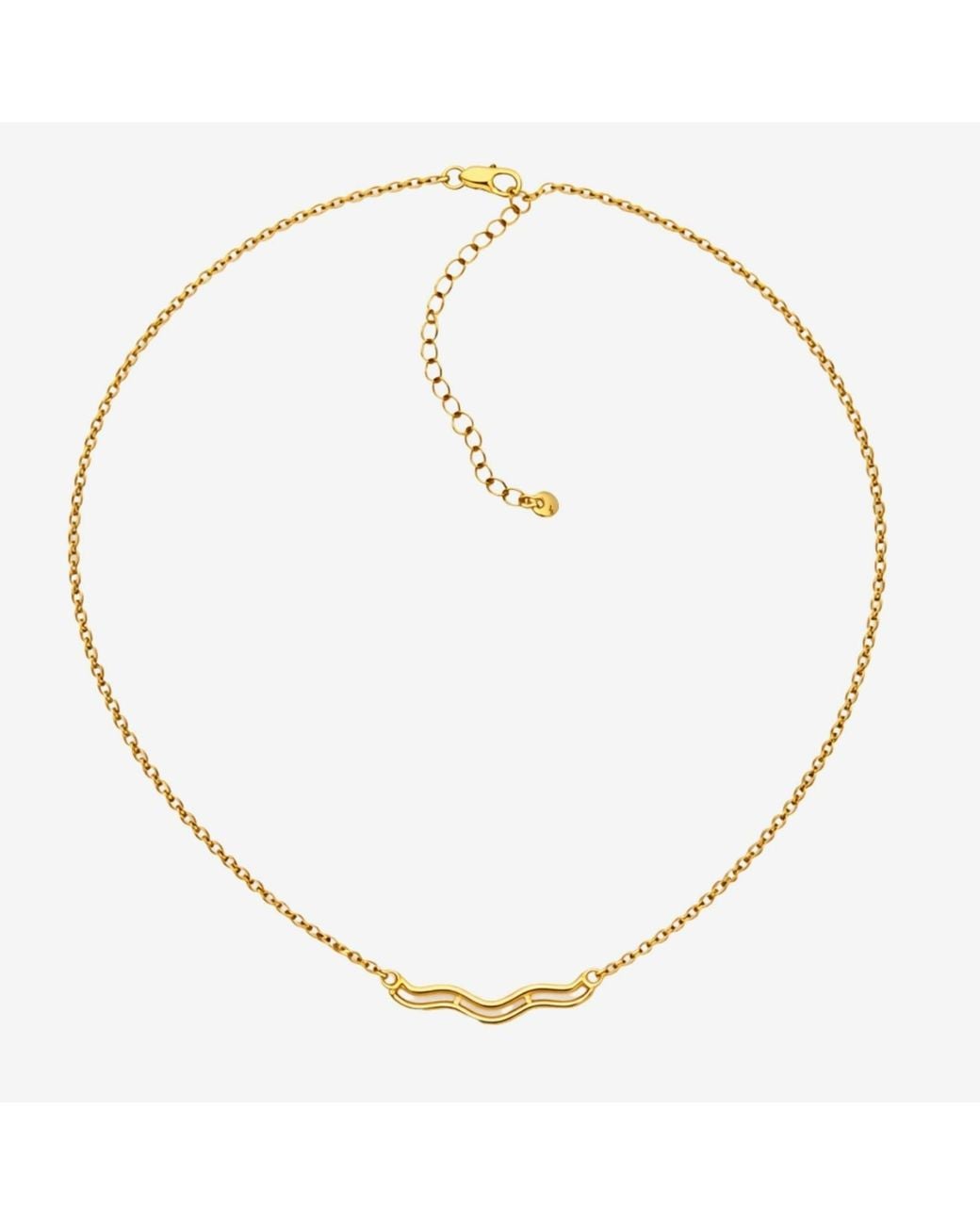 Uchi and Soto Metallic Nami Wave Necklace