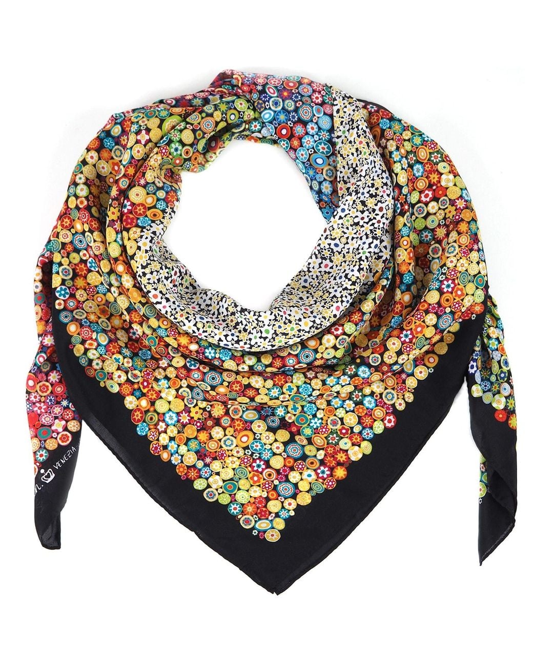 Kueen Green Silk Scarf