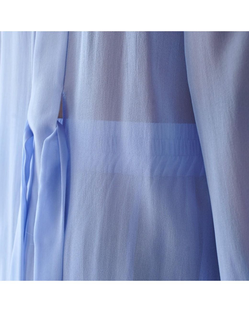 Je Mérite (I Deserve) Blue Silk Chiffon Tap Short