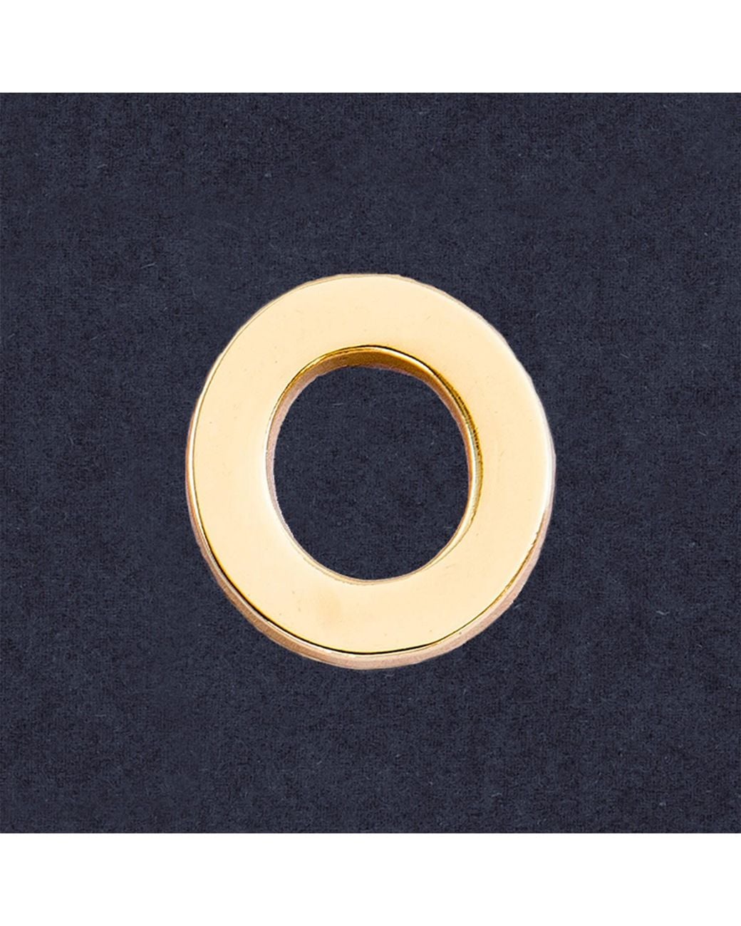 Make Heads Turn Metallic Golden Metal Letter O Pin