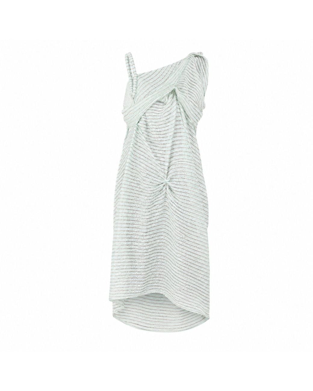Miro Misljen White Seafoam Sculpture Midi Dress