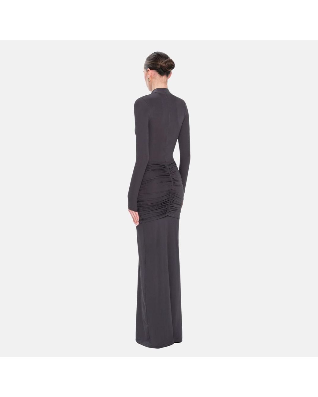 OW Collection Purple Celia Long Sleeve Maxi Dress