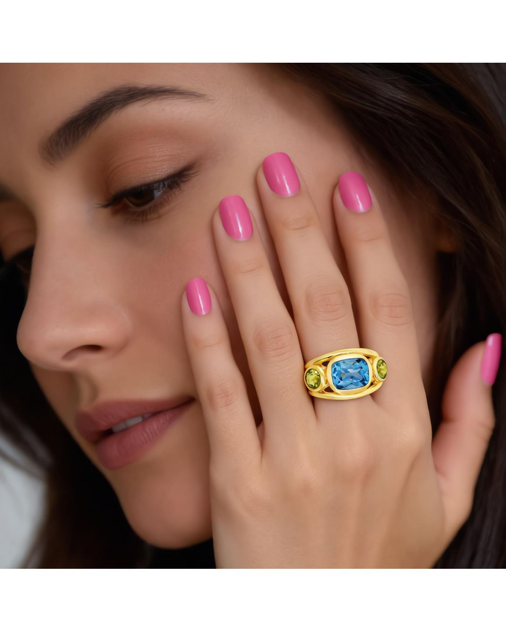 GEM BAZAAR Blue The Lulani Ring