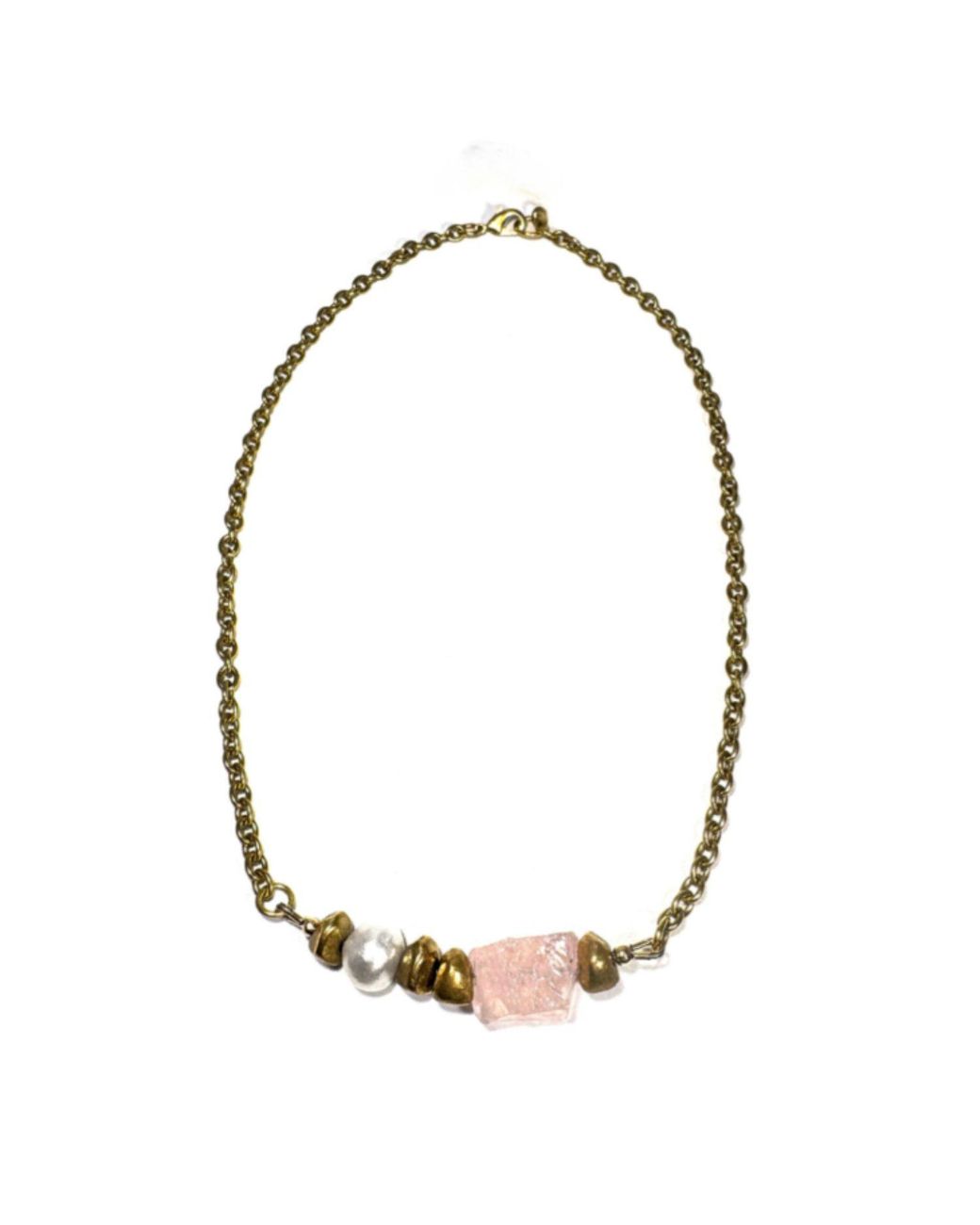 Rachel Nathan Brown Meridian: Rose Quartz Necklace