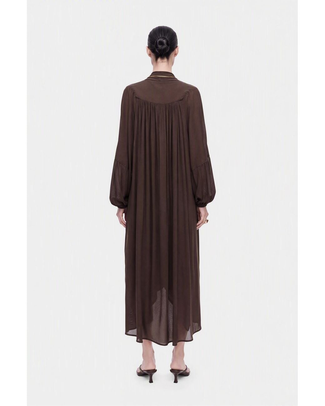 Nocturne Red Draped Wrap Maxi Dress