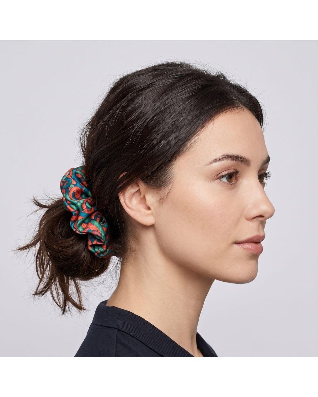 Janara Jones Green Snakes Print Hair Oversized Scrunchies Set