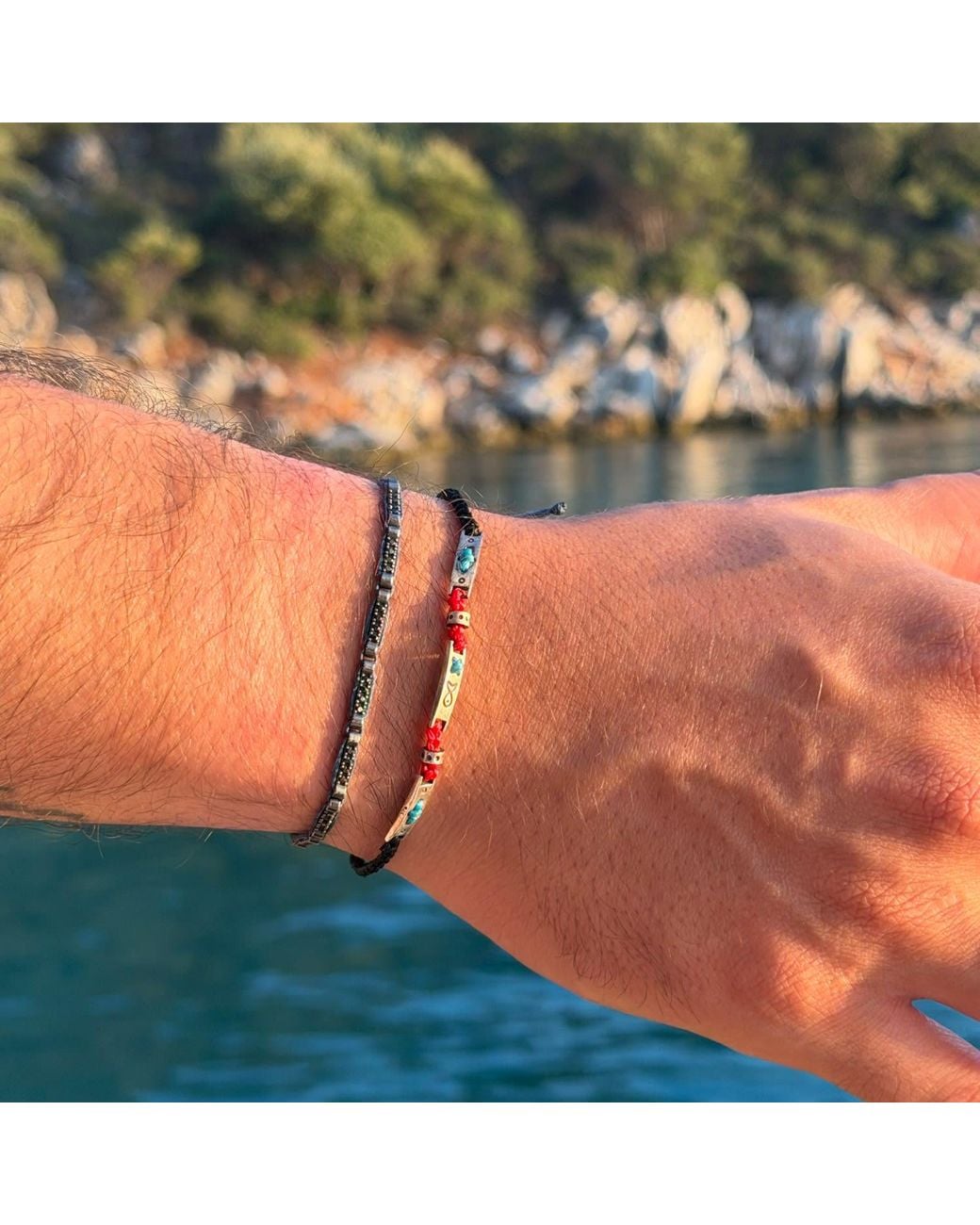La Pluie Jewellery Blue Triton Bracelet for men