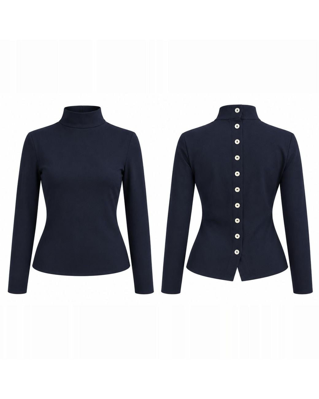 The Ethos Studio Blue Spine Turtleneck